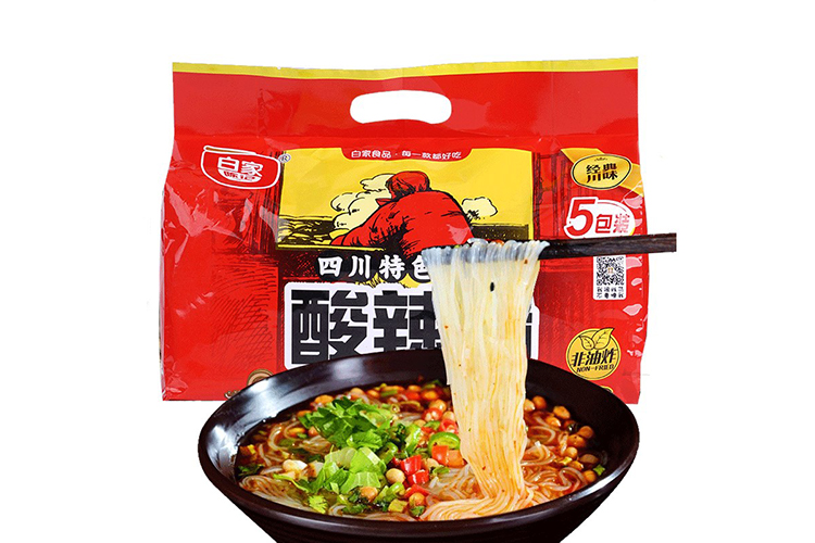 BAIJIACHENJI'S INSTANT VERMIVELLI HOT & SOUR FLAVOUR 5PACKS 540G